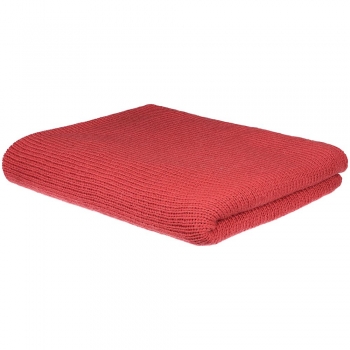 Плед Knitly, красный (коралл)
