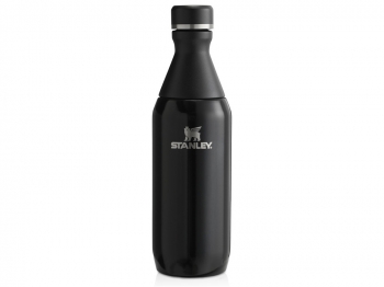 Бутылка для воды Stanley All Day Slim объемом 350 мл - черный глянцевый