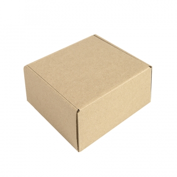 Коробка подарочная mini BOX, размер 17,5 x 15,5 x 8 см, картон МГК бур., самосборная