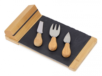 Набор для сыра из сланцевой доски и ножей Bamboo collection "Taleggio"