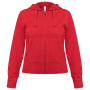Толстовка женская Hooded Full Zip красная
