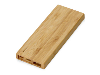 Подарочный набор с БЗУ и внешним аккумулятором «Bamboo Set», натуральный