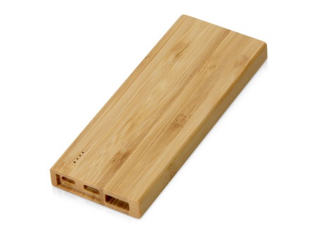 Подарочный набор с БЗУ и внешним аккумулятором «Bamboo Set», натуральный