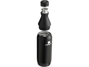 Бутылка для воды Stanley All Day Slim объемом 350 мл - черный глянцевый