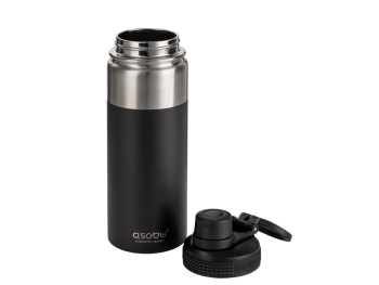 Вакуумная термобутылка «ALPINE FLASK», 530 мл, черный