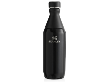 Бутылка для воды Stanley All Day Slim объемом 350 мл - черный глянцевый