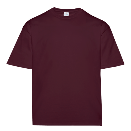 Футболка унисекс оверсайз STAN хлопок 240, 56, Бордовый,  (66)  (56/XXXL)