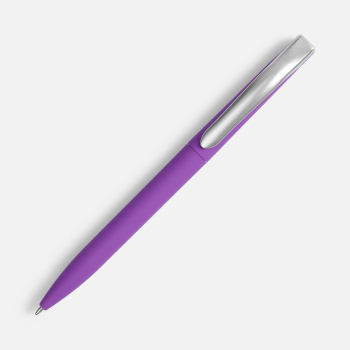 Ручка шариковая Pin Soft Touch, фиолетовая