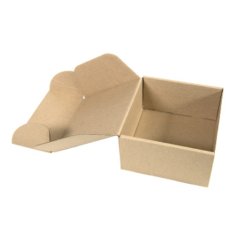 Коробка подарочная mini BOX, размер 17,5 x 15,5 x 8 см, картон МГК бур., самосборная