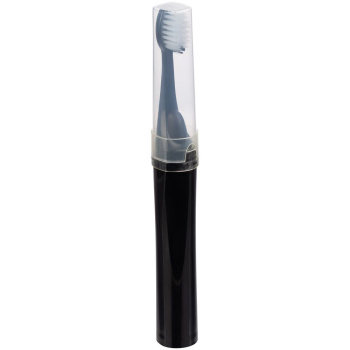Зубная щетка с пастой Push & Brush, черная