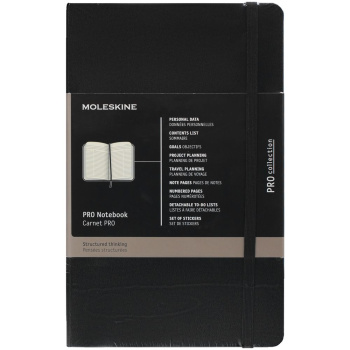 Записная книжка Moleskine Professional Large, черная