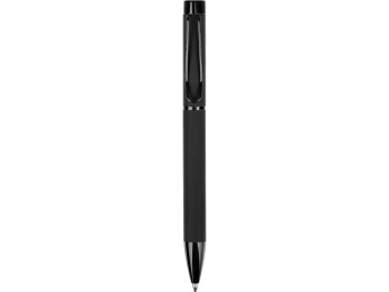 Металлическая шариковая ручка "Black Lama", софт-тач, черный