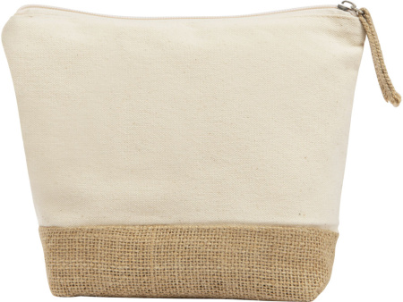 Косметичка "Jute" из хлопка и джута, натуральный