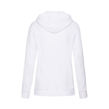 Толстовка женская "LIGHTWEIGHT", белый_XS, 80% хлопок, 20% полиэстер, 240 г/м2