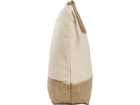 Косметичка "Jute" из хлопка и джута, натуральный