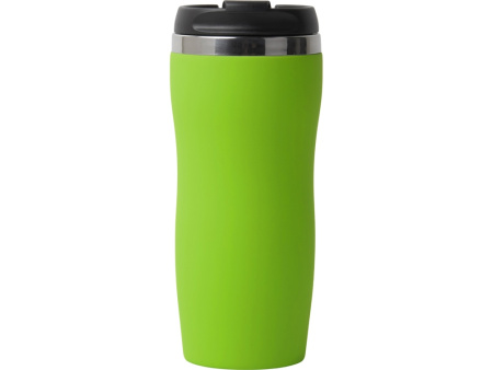 Термокружка "Double wall mug C1", soft touch, 350 мл, зеленое яблоко
