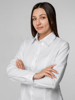 Рубашка женская с длинным рукавом Collar, белая