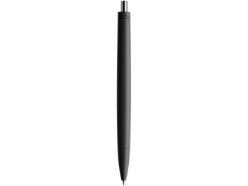 Ручка пластиковая шариковая Prodir ds6prr-Z75 "софт-тач", черный с серебристой кнопкой