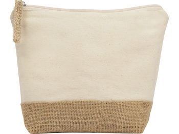 Косметичка "Jute" из хлопка и джута, натуральный