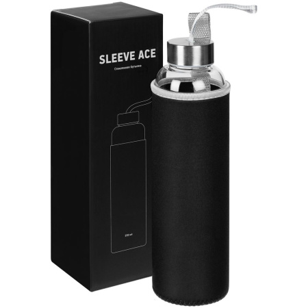 Бутылка для воды Sleeve Ace, черная