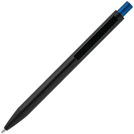 Ручка шариковая Chromatic, черная с синим