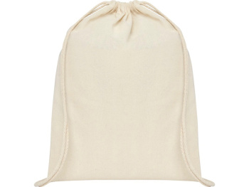 Рюкзак со шнурком Tenes из хлопка плотностью 140 г/м2, natural
