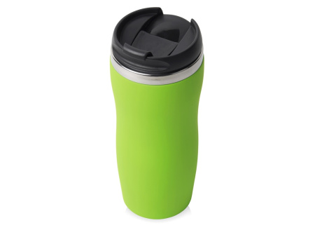 Термокружка "Double wall mug C1", soft touch, 350 мл, зеленое яблоко