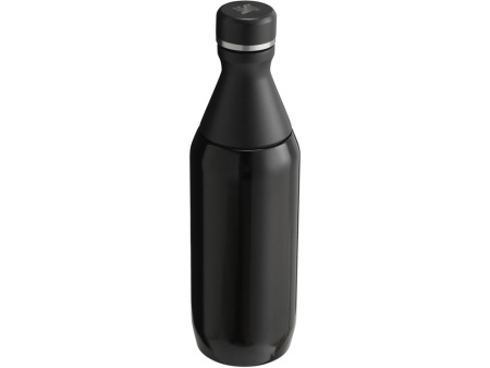 Бутылка для воды Stanley All Day Slim объемом 350 мл - черный глянцевый