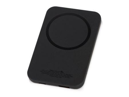 Магнитный беспроводной внешний аккумулятор "MagnetIQ", 5000 mah, 10 W, черный